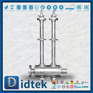 LNG Cryogenic Liquid Nitrogen Extended Stem บอลวาล์วคู่