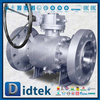 เหล็กหลอมลดลง 3PCS Body Trunnion Ball Valve