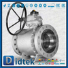 Elgiloy บอลวาล์ว Trunnion ซีลปาก PTFE ที่เติมพลังด้วยสปริง 