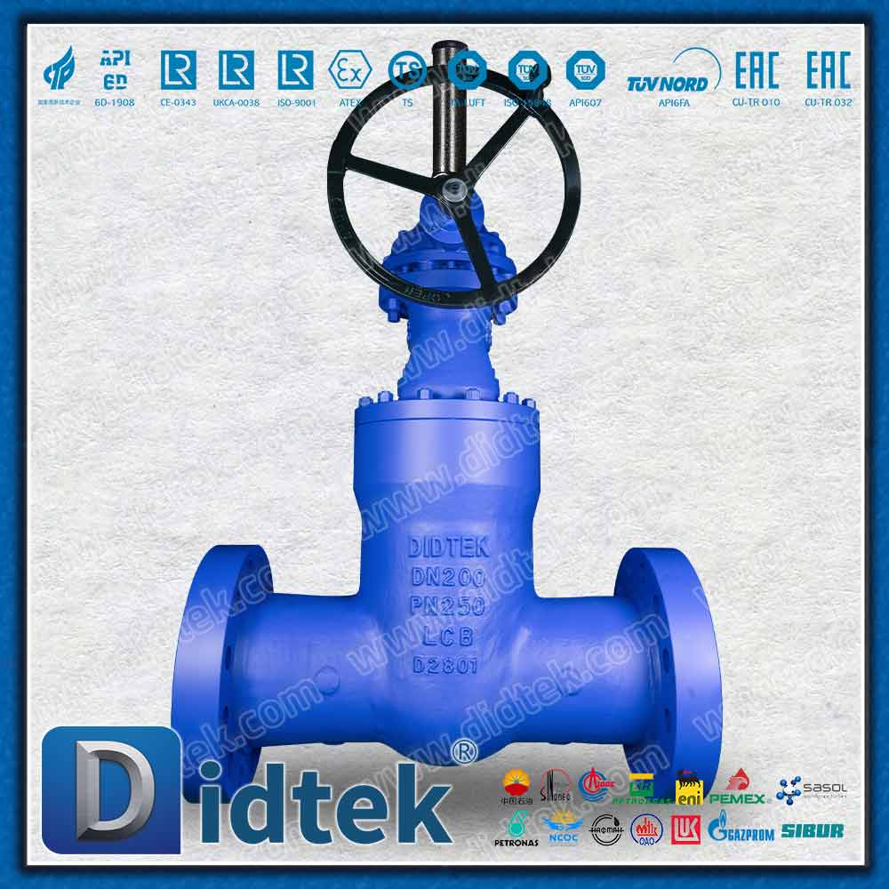LCB Pressure Seal Gear Operator Gate Valve สำหรับน้ำปราศจากสารอาหาร
