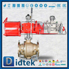 วิศวกรรมทางทะเลนิวเมติกอลูมิเนียมบรอนซ์เดี่ยวออกฤทธิ์ C95800 Trunnion Ball Valve