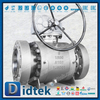  Didtek Flange Full Bore แรงดันสูงฟอร์จเหล็ก A105 Trunnion Mounted Ball Valve 