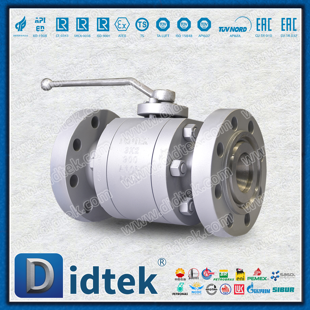 A105 เหล็กกล้าคาร์บอน 3''X2 '' ลดบอลวาล์วลอยปลอมแปลงเจาะ