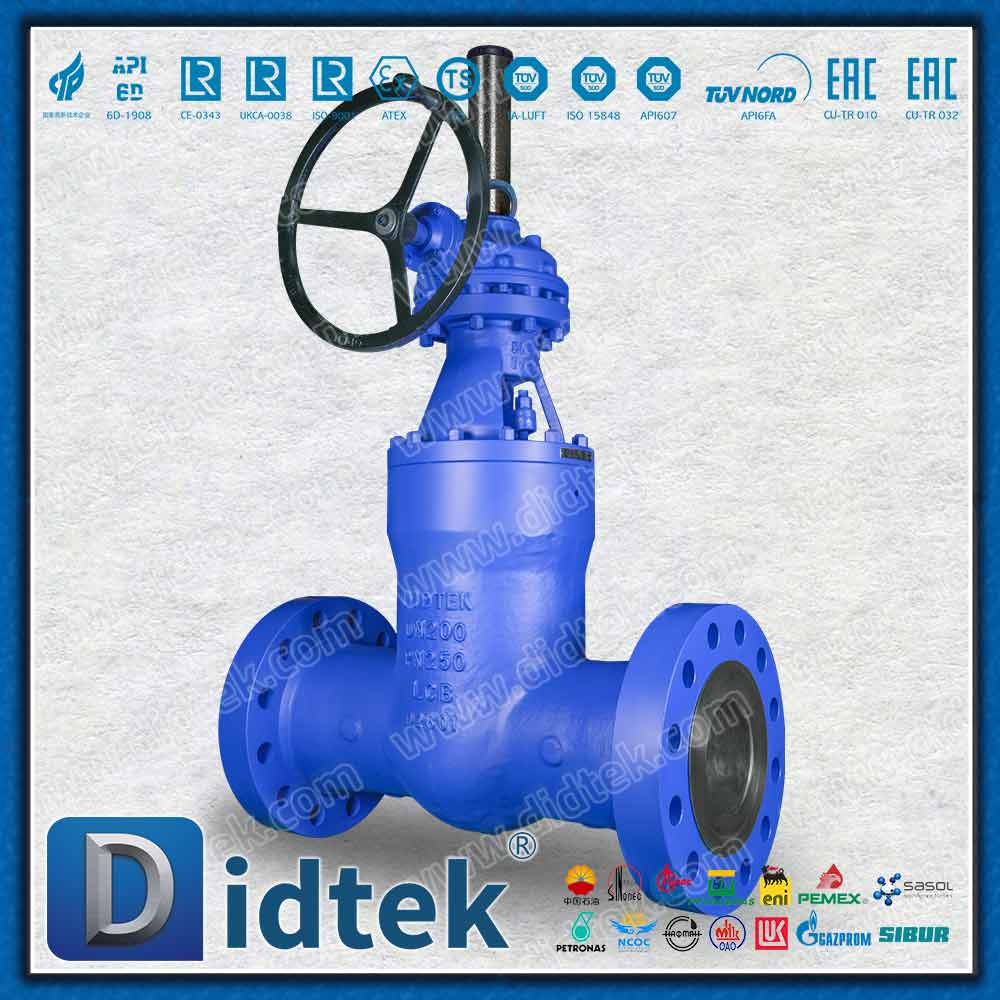LCB Pressure Seal Gear Operator Gate Valve สำหรับน้ำปราศจากสารอาหาร