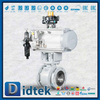LF2 เหล็กกล้าคาร์บอนอุณหภูมิต่ำนิวเมติกบอลวาล์ว Trunnion แบบเต็มพอร์ต