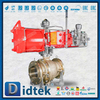 วิศวกรรมทางทะเลนิวเมติกอลูมิเนียมบรอนซ์เดี่ยวออกฤทธิ์ C95800 Trunnion Ball Valve