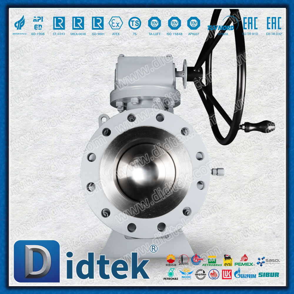 ASTM A105N โอเวอร์เลย์เชื่อม UNS N06625+TCC Trunnion Ball Valve 