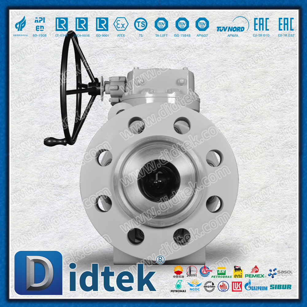 Didtek Flange 6 นิ้ว 2500LB บอลวาล์ว Trunnion DBB ปลอมแปลง