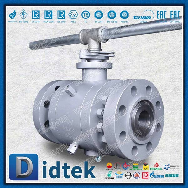 การไหลแบบคงที่ 2 นิ้ว Tek Peek Seat Trunnion Ball Valve ซัพพลายเออร์