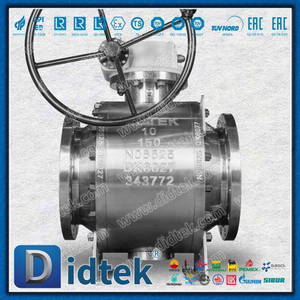 Inconel Alloy625 ลิปซีล Elgiloy Trunnion บอลวาล์ว