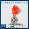 วิศวกรรมทางทะเลนิวเมติกอลูมิเนียมบรอนซ์เดี่ยวออกฤทธิ์ C95800 Trunnion Ball Valve