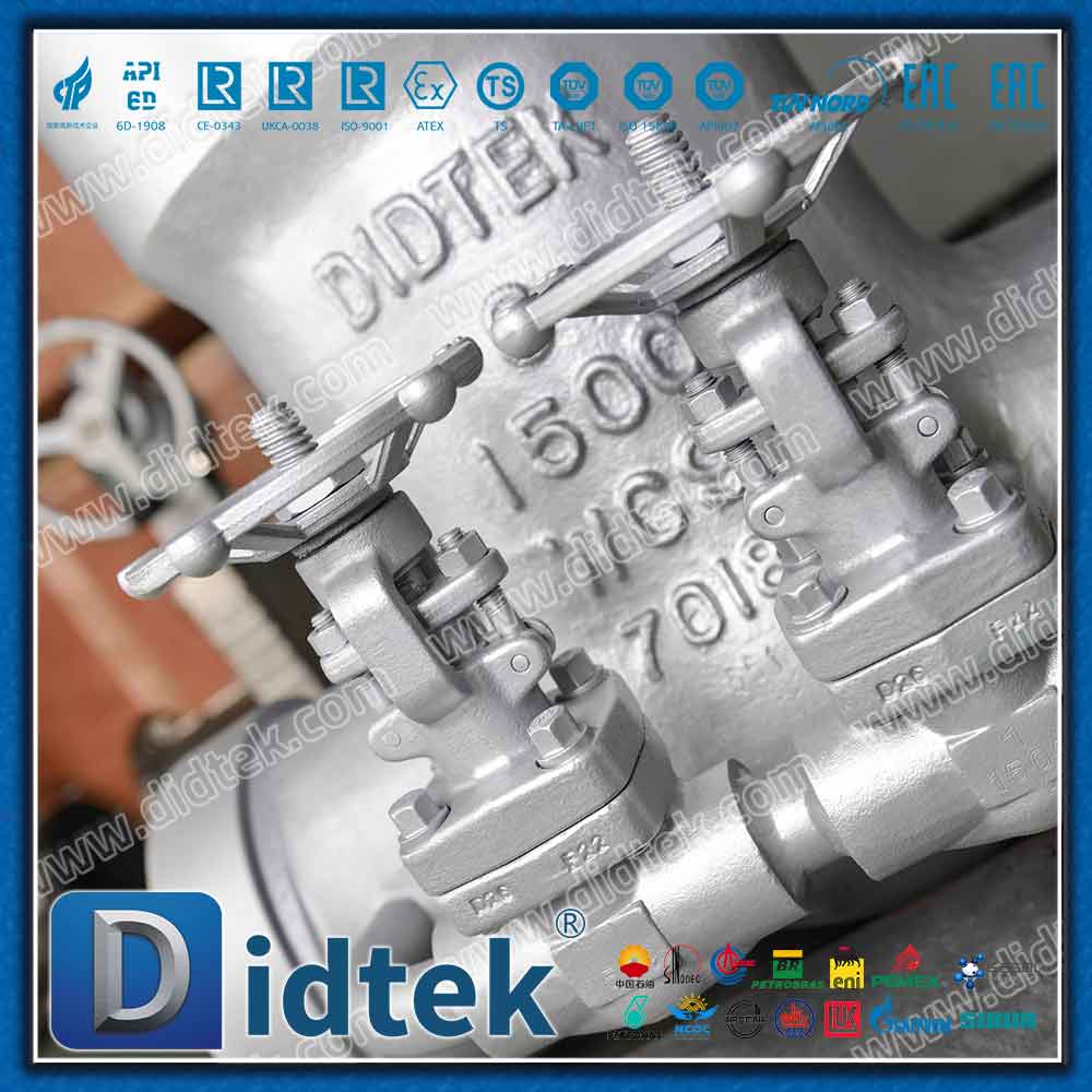 WC9 PSB 1500LB By Pass Gate Valve สำหรับไอน้ำ 