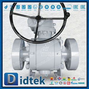 F51 ตัดโลหะเป็นโลหะ F60 Trunnion บอลวาล์วซีลแข็ง