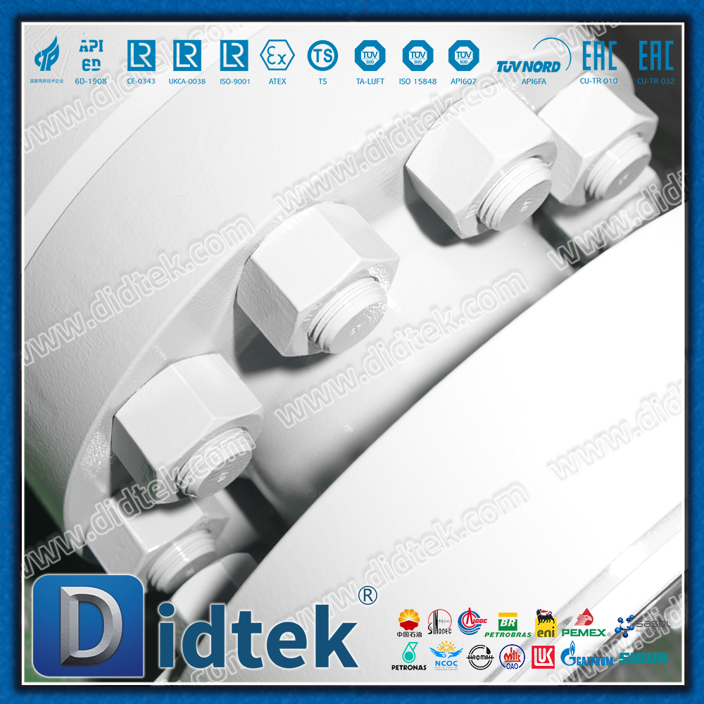 RTJ 2500LB แรงดันสูง PEEK ซีลบอลวาล์ว Trunnion เหล็กหลอม