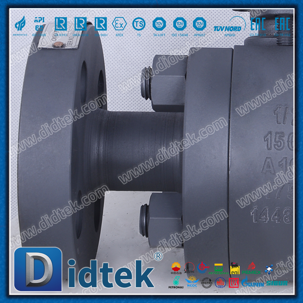 A105 1500LB บอลวาล์วลอยน้ำแบบลอยตัวแบบโลหะป้องกันการกัดกร่อนฟอสเฟตแรงดันสูง 