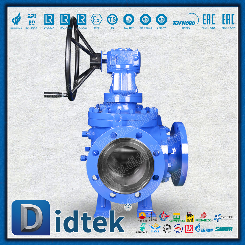 Didtek WCB บอลวาล์วสามทางอินเทอร์เฟซ L-type Full Bore