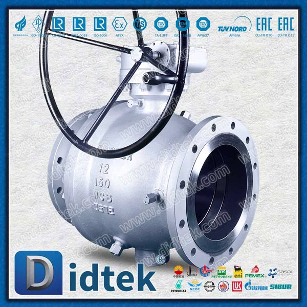 12 '' WCB Fire Safe Body Trunnion Ball Valve