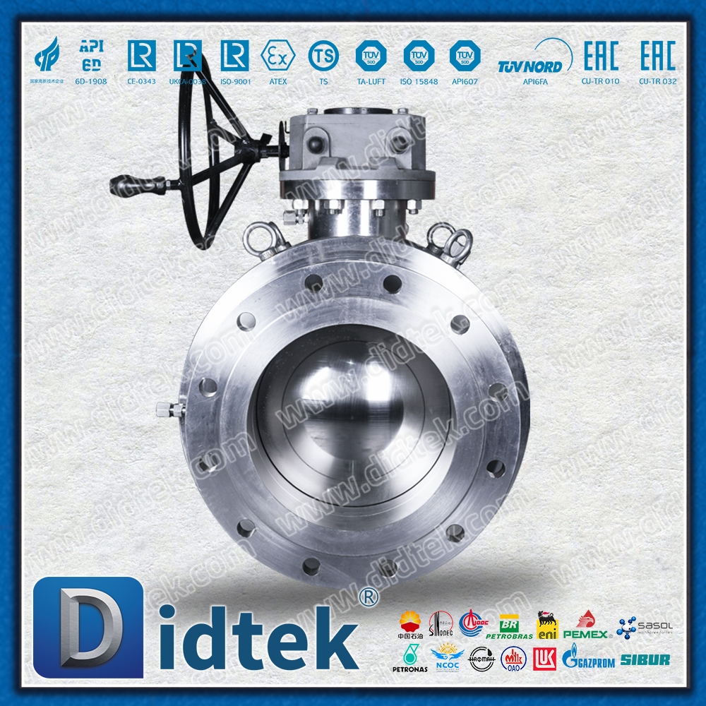 บอลวาล์วรองแหนบรอยเต็มพร้อมตัวถัง F316Ti และที่นั่ง HNBR