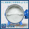 DN2000 ขนาดใหญ่ DIN Wafer Triple Offset บัตเตอร์ฟลายวาล์ว