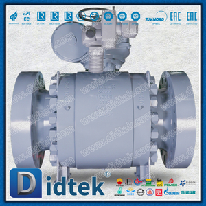 Trunnion วิศวกรรมทางทะเล ESD ติดตั้งบอลวาล์วไฟฟ้า Auma สำหรับก๊าซแรงดันสูง