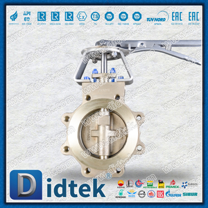 อลูมิเนียมบรอนซ์ประสิทธิภาพสูง ASTM B 148 API609 Monel Trim Butterfly Valves