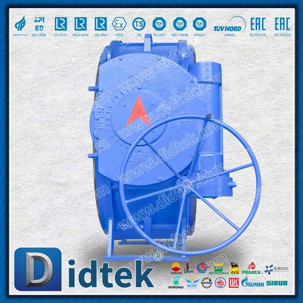 DN2000 ขนาดใหญ่ DIN Wafer Triple Offset บัตเตอร์ฟลายวาล์ว