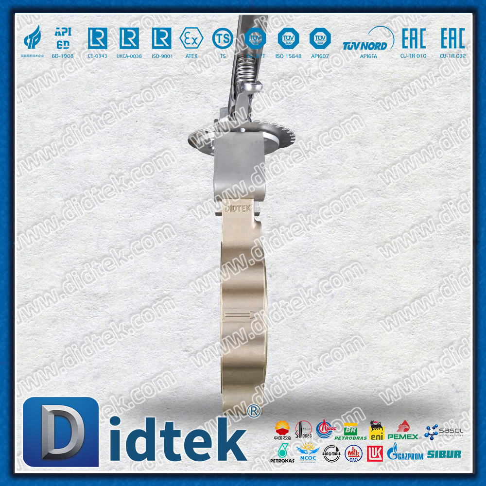อลูมิเนียมบรอนซ์ประสิทธิภาพสูง ASTM B 148 API609 Monel Trim Butterfly Valves