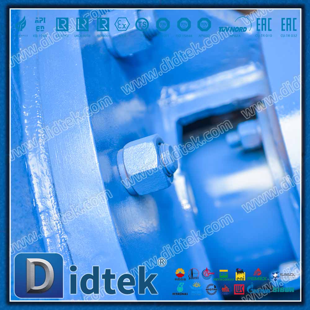 DN2000 ขนาดใหญ่ DIN Wafer Triple Offset บัตเตอร์ฟลายวาล์ว