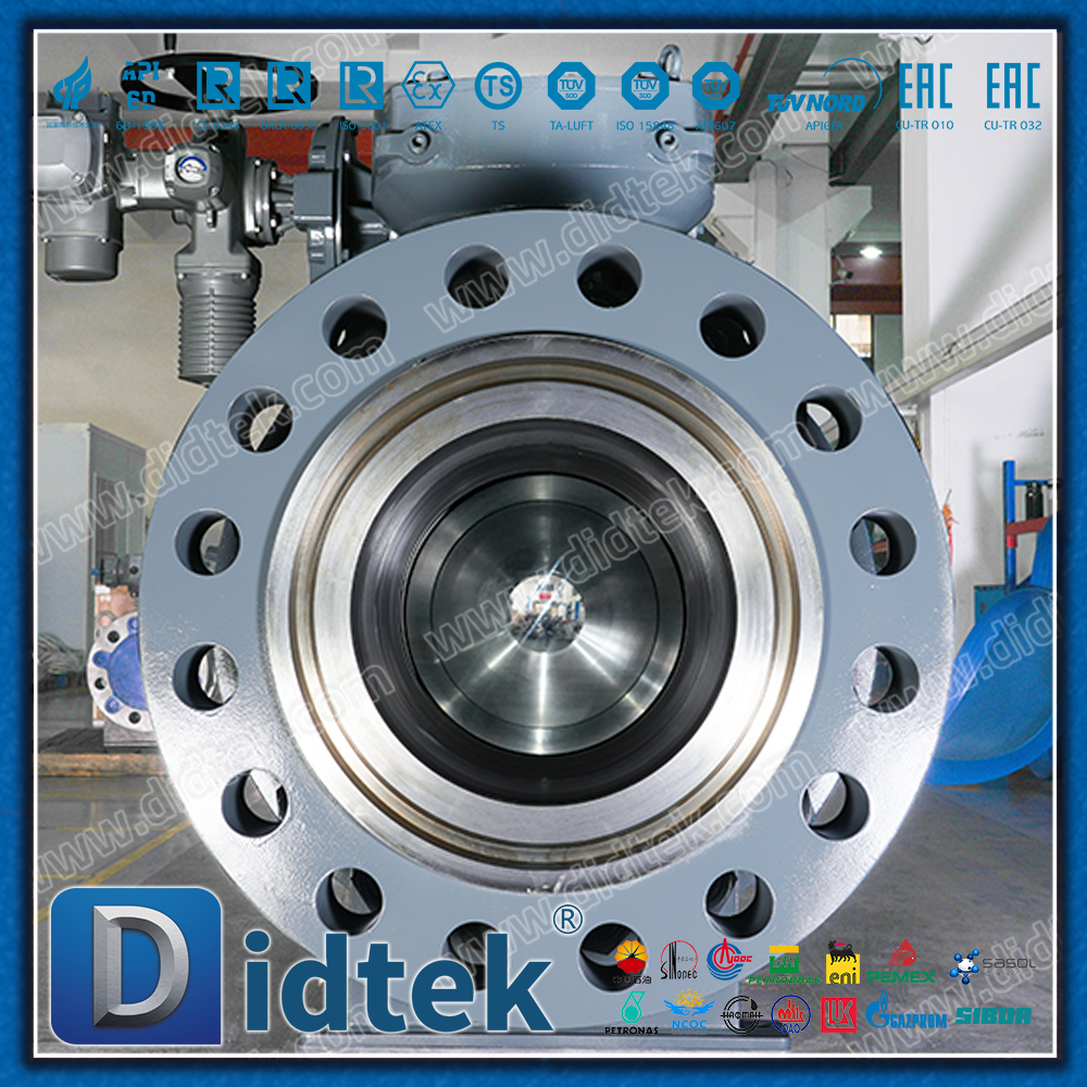Trunnion วิศวกรรมทางทะเล ESD ติดตั้งบอลวาล์วไฟฟ้า Auma สำหรับก๊าซแรงดันสูง